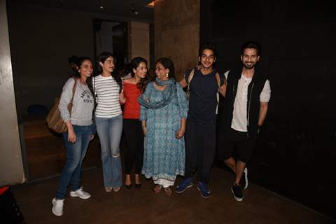 Jahnavi with Ishaan's family at the screening of Beyond the Clouds