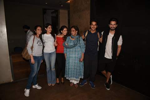 Jahnavi with Ishaan's family at the screening of Beyond the Clouds