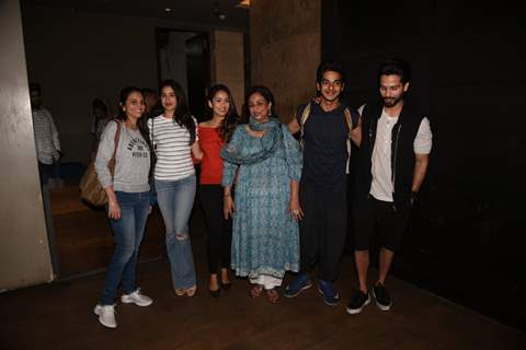 Jahnavi with Ishaan's family at the screening of Beyond the Clouds