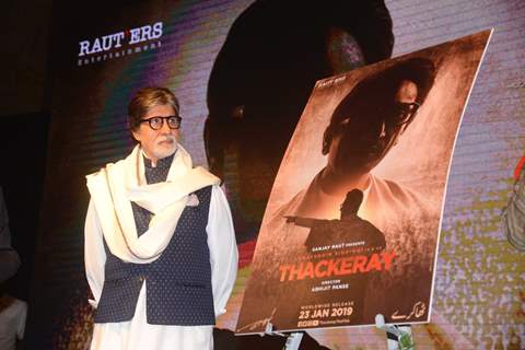 Amitabh Bachchan at Thackerey film launch