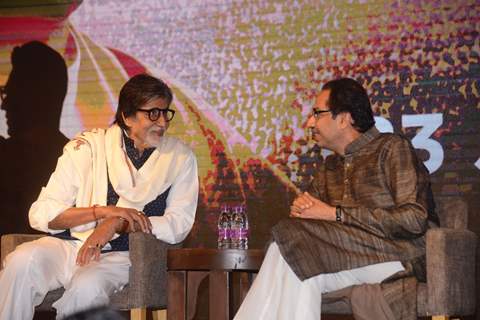 Amitabh Bachchan at Thackerey film launch