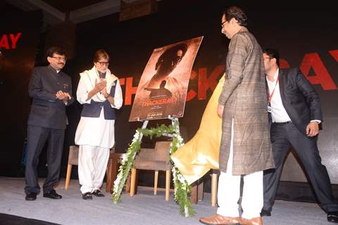 Amitabh Bachchan at Thackerey film launch