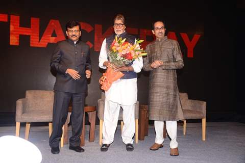 Amitabh Bachchan at Thackerey film launch