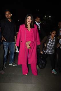 Priyanka Chopra in a hot pink jumpsuit