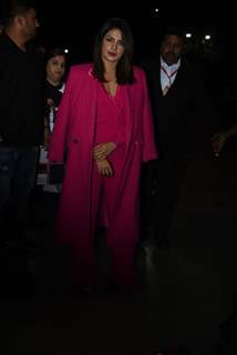 Priyanka Chopra in a hot pink jumpsuit