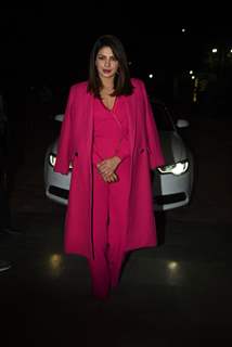 Priyanka Chopra in a hot pink jumpsuit