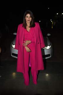 Priyanka Chopra in a hot pink jumpsuit
