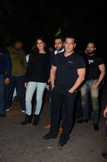 Katrina, Sunil Shetty at Salman Khan's Birthday