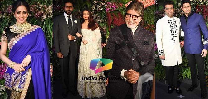 Bachchan's, SRK, Ranbir, Varun, Katrina and others at the Reception