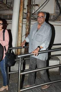 Boney Kapoor while leaving the theater