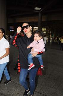 Mira with Misha Kapoor and Kareena with Taimur Ali Khan snapped