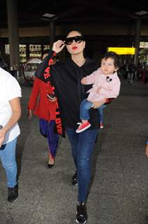 Mira with Misha Kapoor and Kareena with Taimur Ali Khan snapped