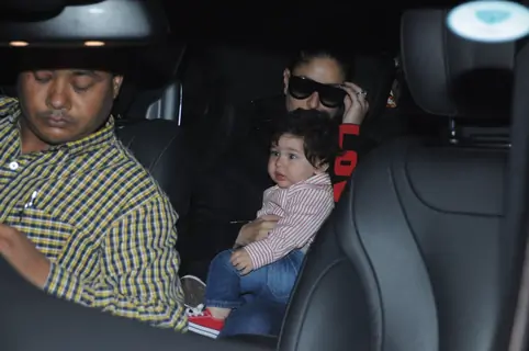 Mira with Misha Kapoor and Kareena with Taimur Ali Khan snapped