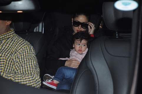 Mira with Misha Kapoor and Kareena with Taimur Ali Khan snapped