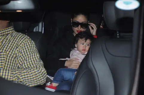 Mira with Misha Kapoor and Kareena with Taimur Ali Khan snapped