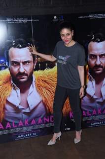 Kareena - Saif, Soha - Kunal at Kaalakaandi screening