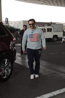 Saif Ali Khan and Sidharth Malhotra at the Airport