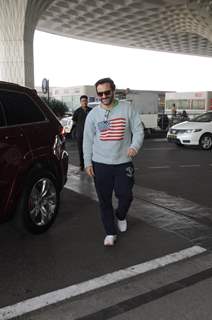 Saif Ali Khan and Sidharth Malhotra at the Airport