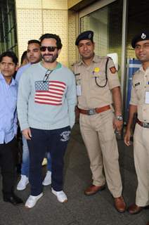 Saif Ali Khan and Sidharth Malhotra at the Airport