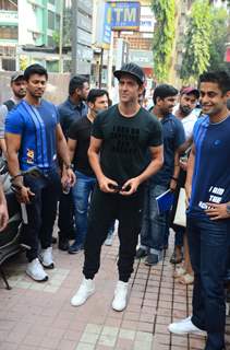 A dashing Hrithik Roshan at a Gym launch