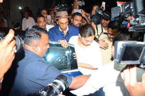 Deepika and Ranveer at Anil's residence