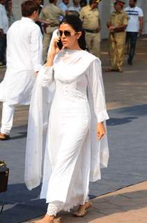 Nimrat Kaur while leaving the Venue