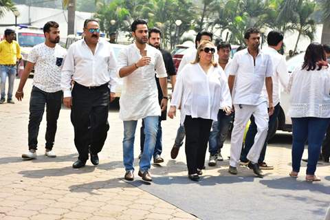 Armaan Jain with his family arrives
