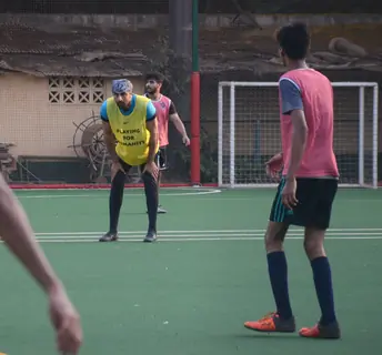 Ranbir, Dino and Jim indulge in a game of Football