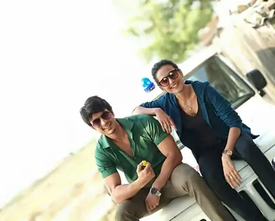 Gashmmer Mahajani and Heena Parmar on the set of Anjaan