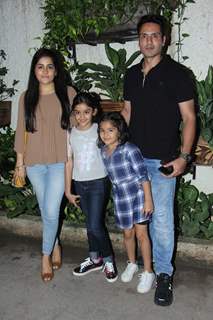 Iqbal Khan along with their family spotted at Incredibles 2 screening!