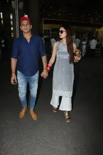 Prince and Yuvika Snapped post Marriage