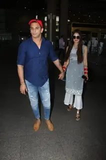 Prince and Yuvika Snapped post Marriage