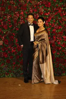 Lara Dutta and Mahesh Bhupathi at Ranveer Deepika Wedding Reception Mumbai