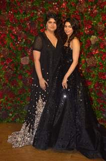 Anshula Kapoor and Khushi Kapoor at Ranveer Deepika Wedding Reception Mumbai