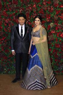 Divya Khosla Kumar and Bhusan Kumar at Ranveer Deepika Wedding Reception Mumbai