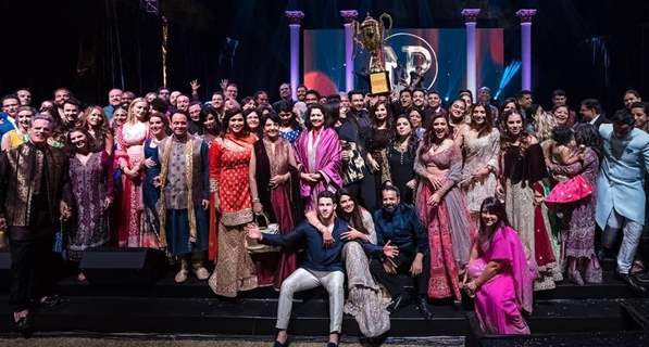 Priyanka Nick with there friends and family including Parineeti Chopra on Sangeet Ceremony