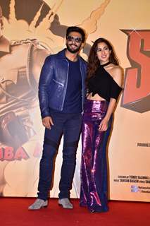 Ranveer and Sara Simmba at movie trailer launch