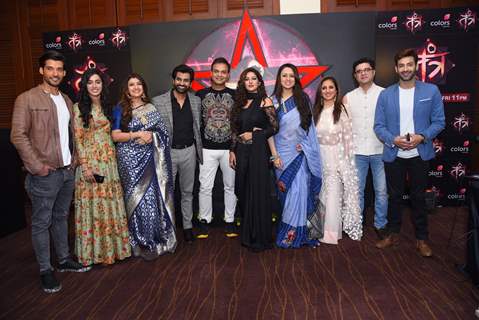 Producer Siddharth Kumar Tewary and star cast at the launch of Colors's Tantra