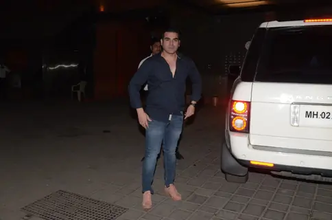 Arbaaz Khan spotted at Arpita's House in Bandra