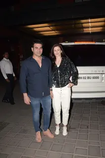 Arbaaz Khan spotted at Arpita's House in Bandra