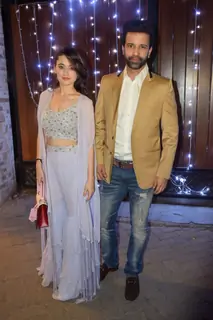 Sanjeeda Shaikh and Aamir Ali Malik at Additi Gupta and Kabir Chopra cocktail Party