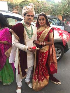 Parul Chauhan and Chirag wedding at ISKCON temple