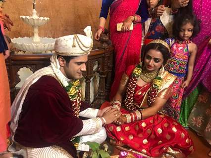 Parul Chauhan and Chirag wedding at ISKCON temple