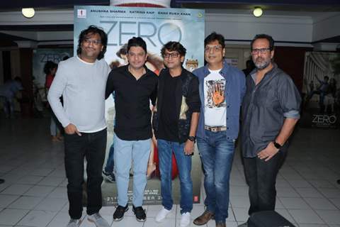 Ajay-Atul, Aanand L Rai with Bhushan Kumar snapped at Zero Song Launch