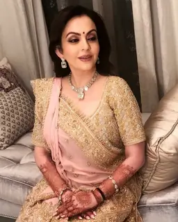 Nita Ambani's look for Isha Ambani and Anand Piramal Reception