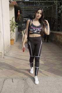 Nora Fatehi spotted around the town