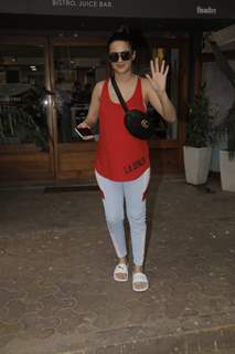 Surveen Chawla spotted around the town