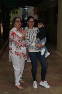 Kareena Kapoor with son Taimur Ali Khan spotted around the town