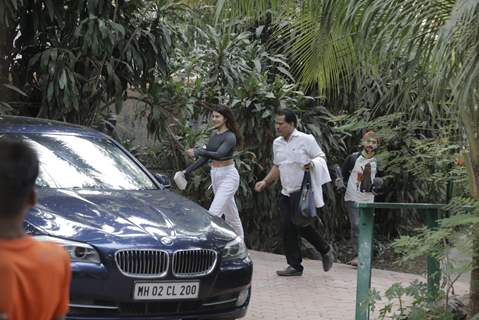 Jacqueline Fernandez spotted around the town