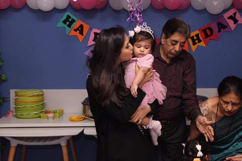 Chahat Khanna daughter Amaira First Birthday celebrationt